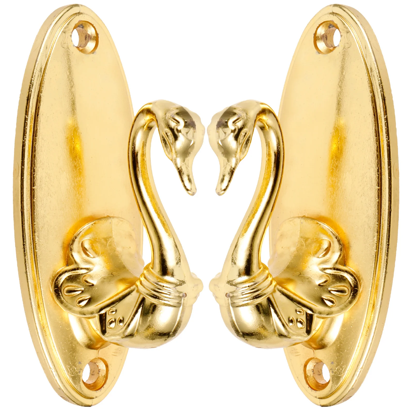 زوج خطاف ستارة ذهبي 85X4 سنتيمتر سبائك الزنك خمر رباط للستائر الكلاسيكية العائق لغرفة المعيشة ديكور نمط الورد