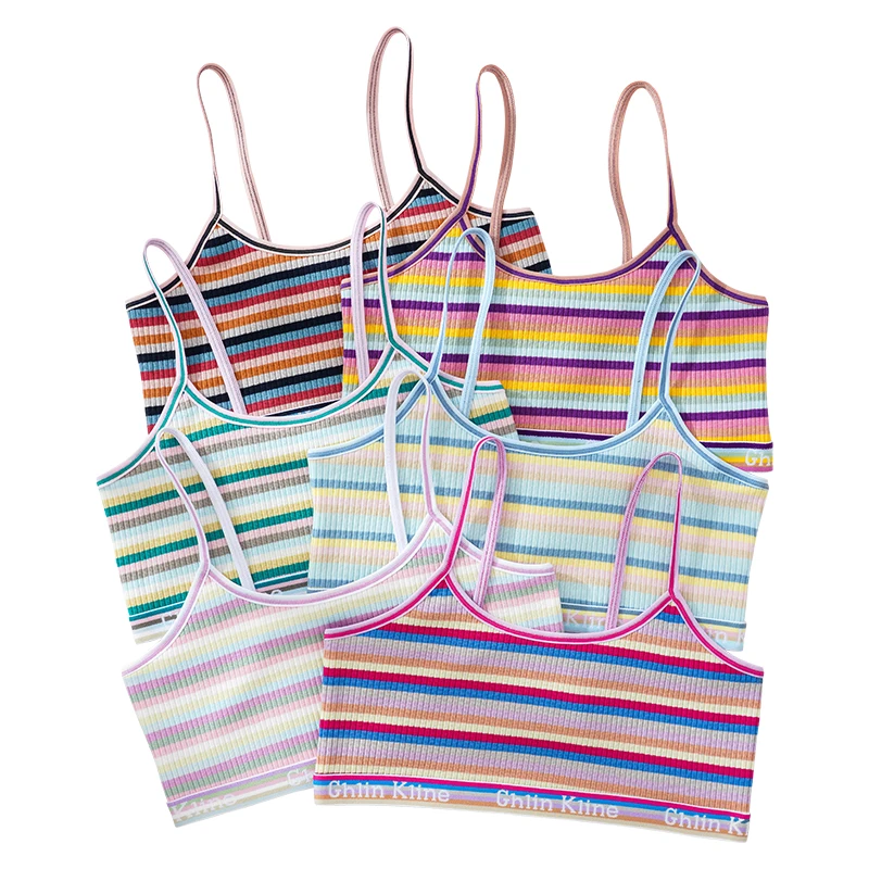 Uniform size Girls halter bra middle school high school vest pajamas