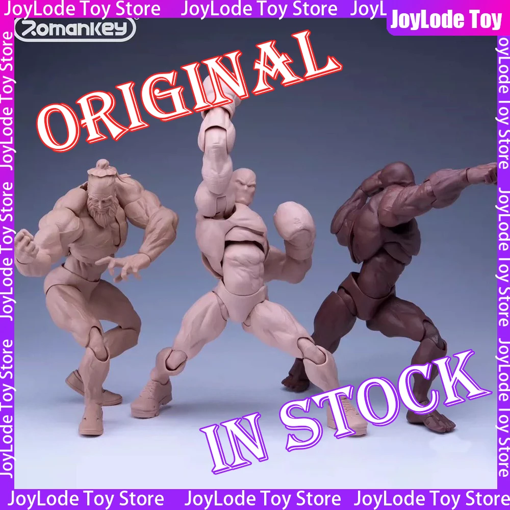 

Original Romankey Big Guy Figure 1/12 Black Skin Action Figures Male Nude Body Action Figure Soldier Collectible Model Toys Gift