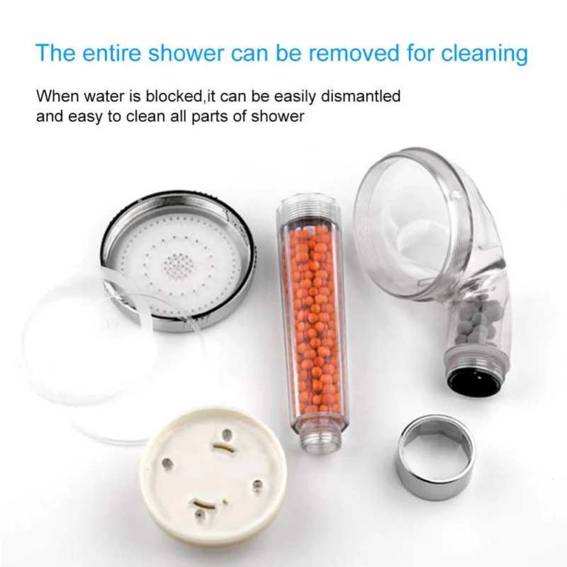 رأس دش LED مع ترشيح تلقائي 7 ألوان تغيير رأس دش ارتفاع ضغط رأس دش توفير المياه رذاذ دش