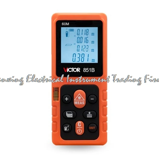 

FAST ARRIVE 100% Authentic VICTOR 851B VC851B Laser Distance Meter Measurer 60m 197ft rangefinder Laser Range Finder