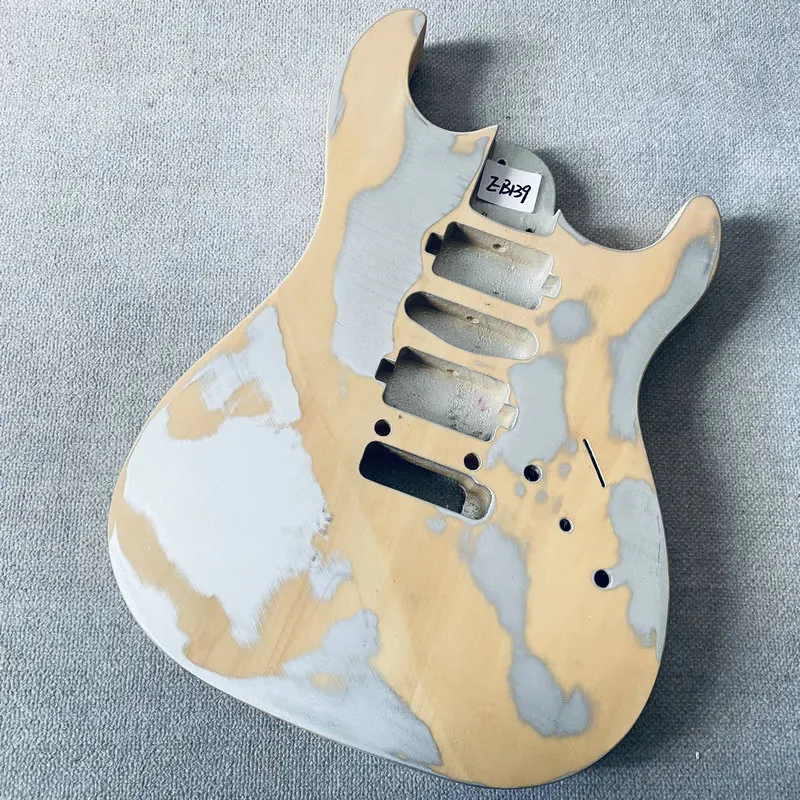 

EB139 Paints Damages 2 Pivots Tremolo and Bridges Guitar Body for Strato Electric Guitar DIY Replace 6 String Version