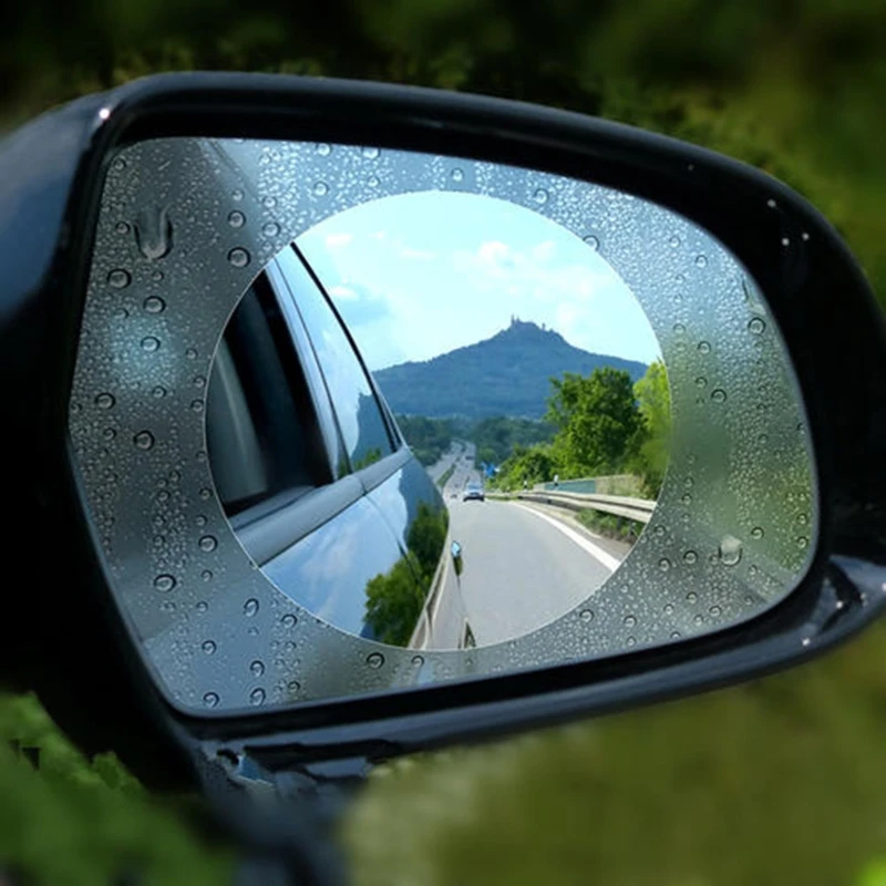 Car Rear View Mirror Film Rainproof Anti Rain Anti-Glare Protective Film High-Definition for Nano Clear Window Protector