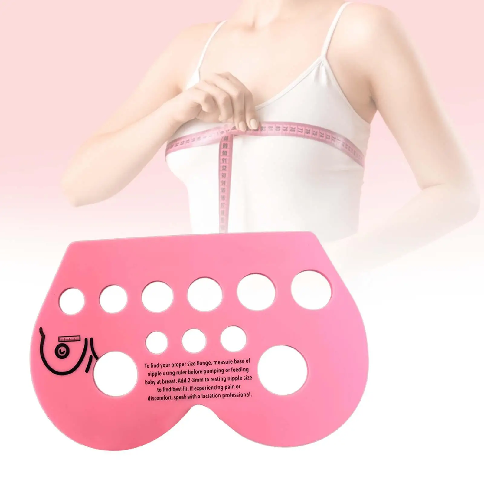 

Nipple Ruler for Flange Sizing Compact Nipple Flange Measure for Women