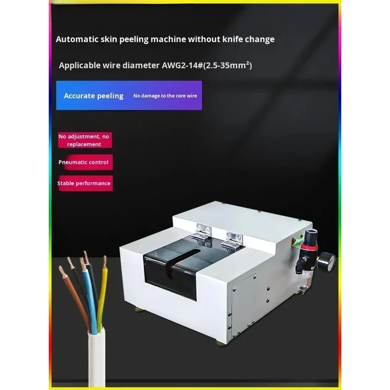 Semi-automatic Die-Cle Universal Stripping hine Sheath Inner Wire Pneumatic Peeling Twisting