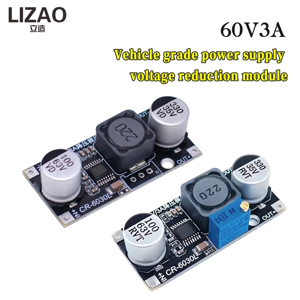 DC-DC Adjustable Step Down Power Supply Module 3A 60V to 2-34V 3.3V 5V 12V 24V Automotive Buck Board Converter Regulator