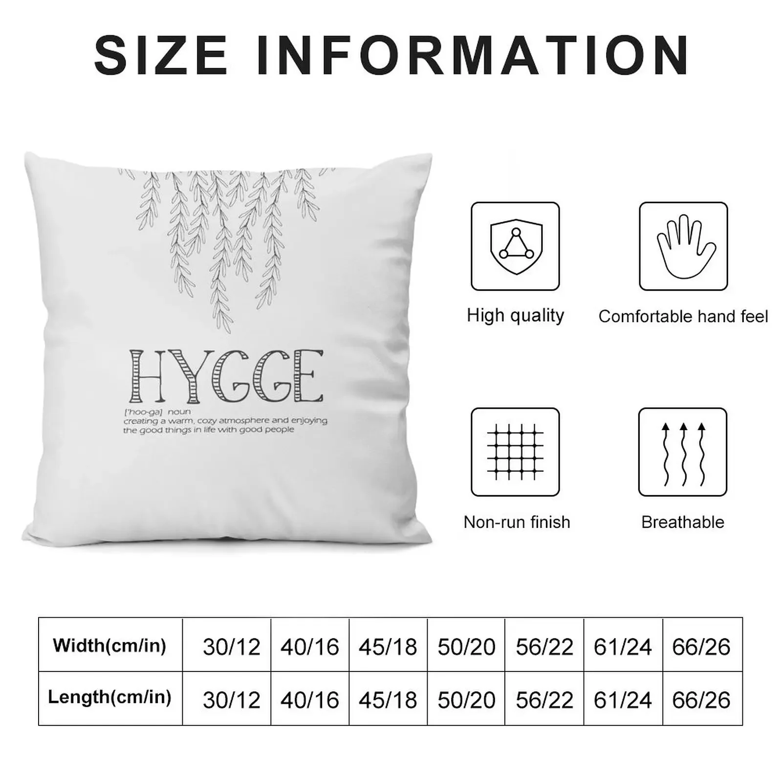 Hygge Definition Art Throw Pillow Pillow Cases Decorative Marble Cushion Cover Pillow Case bed pillows