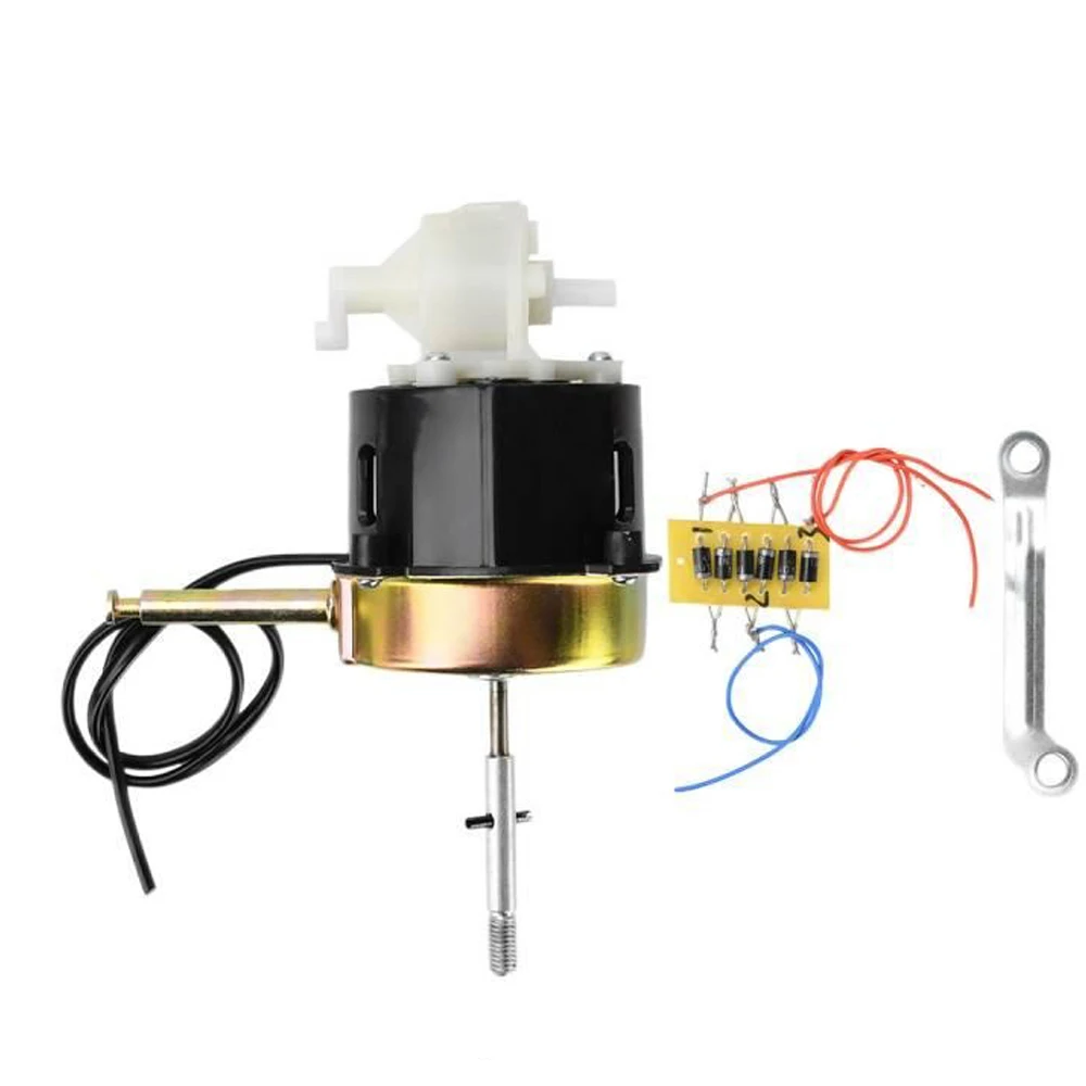 DC12V Copper Winding Brushed Fan Motor 23W 1420RPM 3 Speed Control Reverse Polarity Protected for 16 Inch Desk Fan Replacement