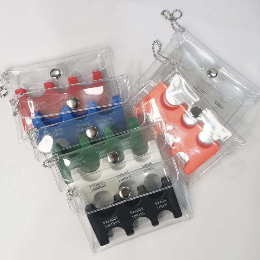 

Clear PVC Plastic Bag Japanese Coin Holder Coin Pocket Case Purse Wallet Holder Coin Dispenser Mountaineering Keychain