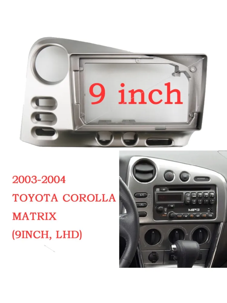 9 Cal rama samochodu Android ramka wykończeniowa radia dla Toyota Matrix 2003-2008 jednostka główna automatyczna deska rozdzielcza panel stereo GPS 2 Din DVD — zdjęcie 2
