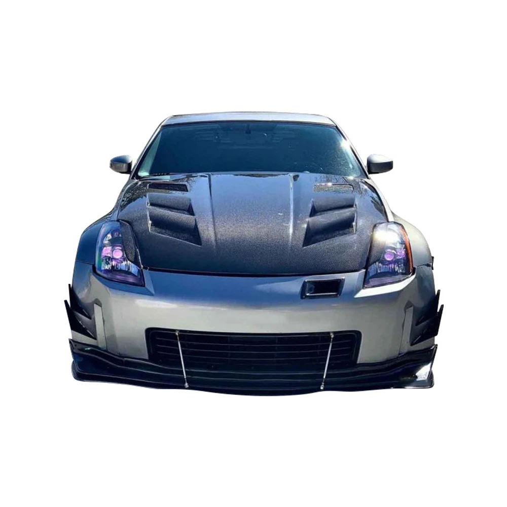 Classic Style Carbon fiber Fibre Front Engine Bonnet Hood for Nissan 350Z Z33 07 up