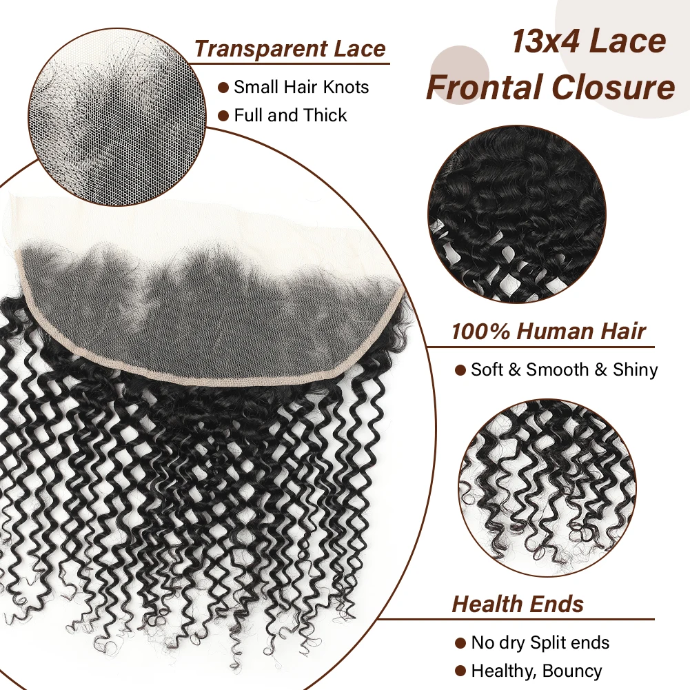 13x4 кружевные фронтальные бразильские вьющиеся волнистые человеческие волосы, прозрачные фронтальные наращивания от уха до уха для женщин