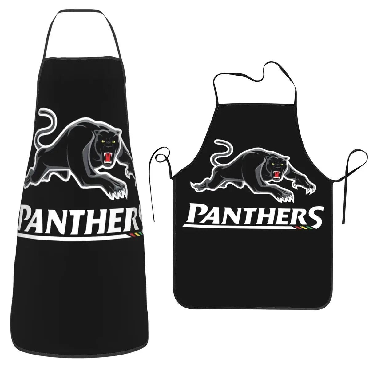 

Фартуки Panthers-Penrit, фартуки для шеф-повара, приготовления пищи, выпечки, нагрудник без рукавов, кухонный сарафан для чистки для женщин и мужчин, живопись