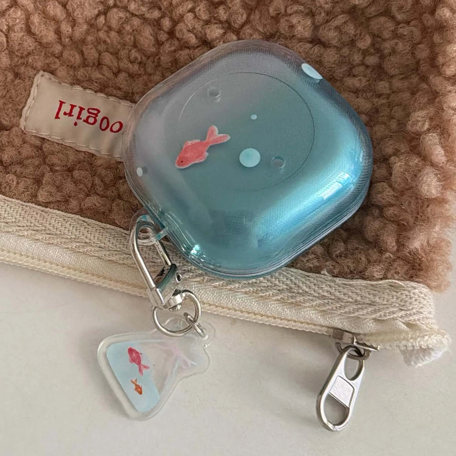 

Чехол для наушников с градиентной рыбкой и подвеской imd, мультяшный беспроводной Bluetooth-зарядный ящик для samsung Pro 3 live/pro/2 2 pro/FE, чехол