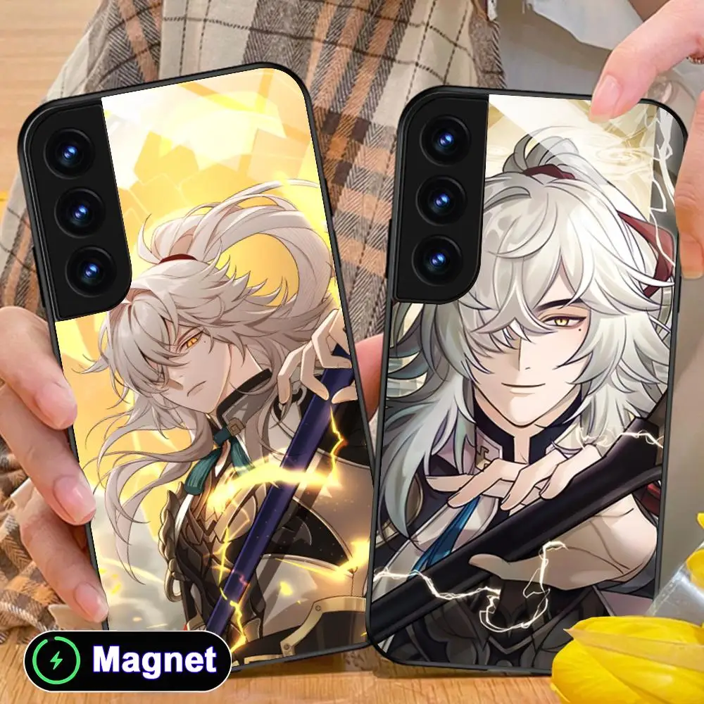 HSR JingYuan Phone Case for Samsung Galaxy S26 S25 S24 S23 S22 S21 S20 Note20 Plus FE Ultra Glass Magnet Cover