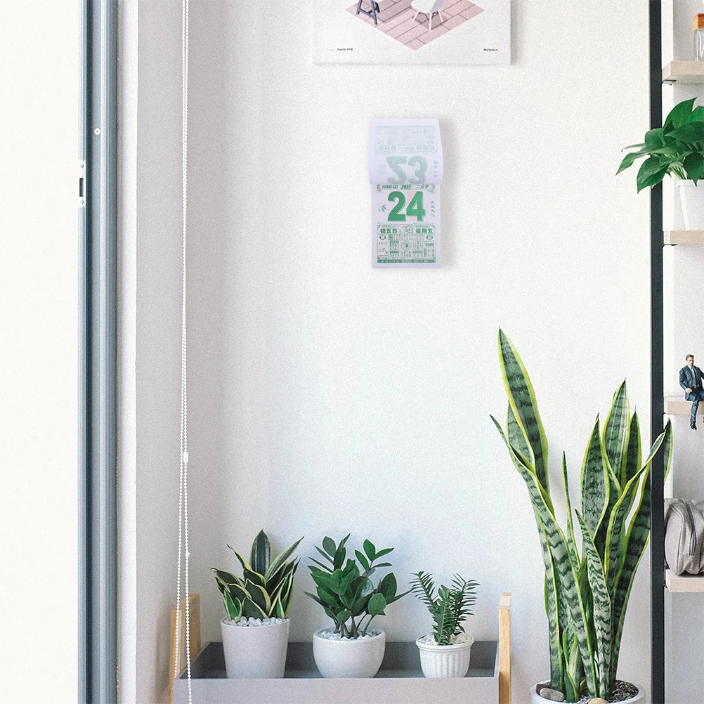 

Chinese Style Year of Rabbit 2023 Tearable Traditional Lunar Calendar Calendar Home Decorative Practical Kraft Paper Roll