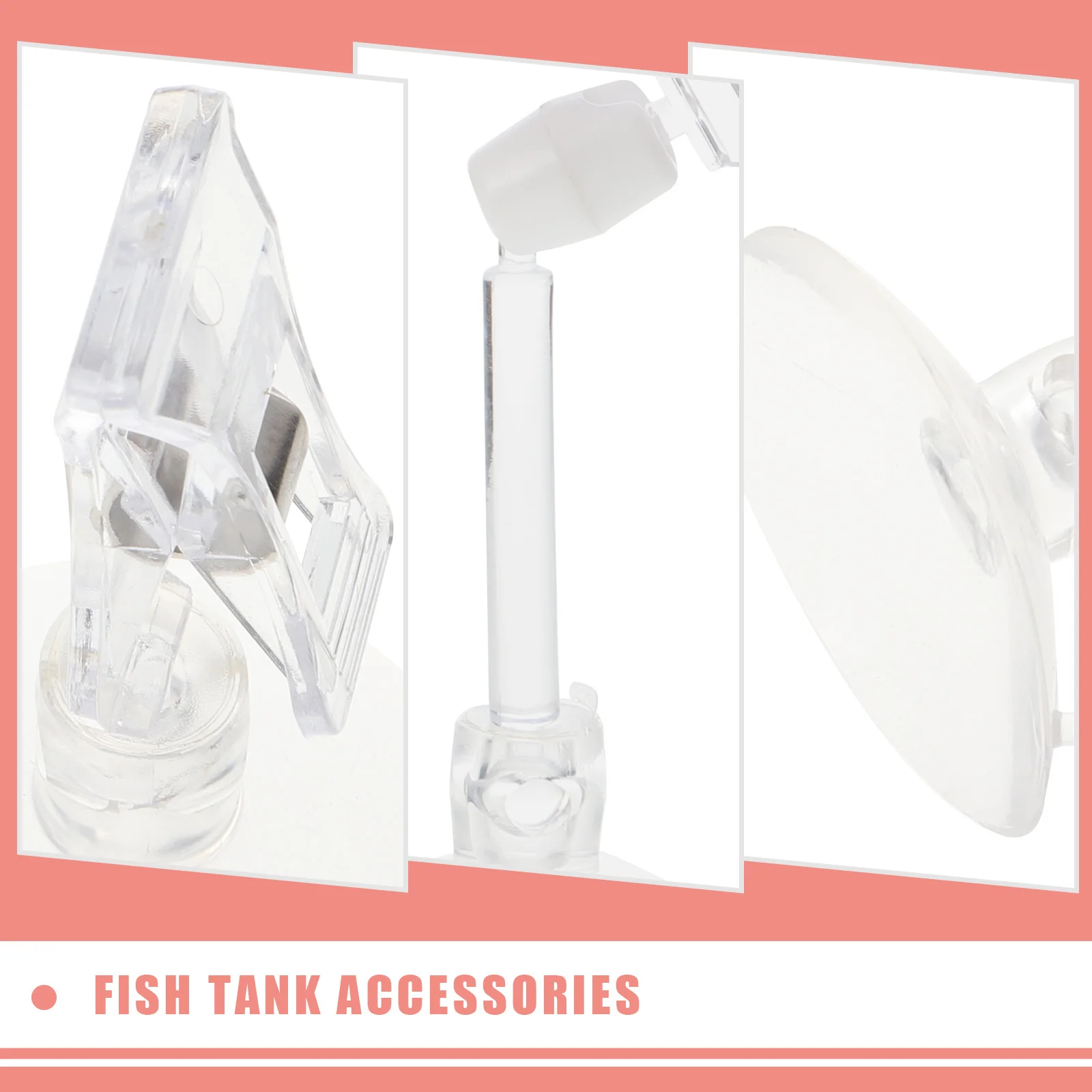 

6Pcs Fish Tank Feeding Clip Suction Cup Aquarium Veggie Holder Seaweed Clip for Prolonged Feeding Wild Coral Reef Simulation