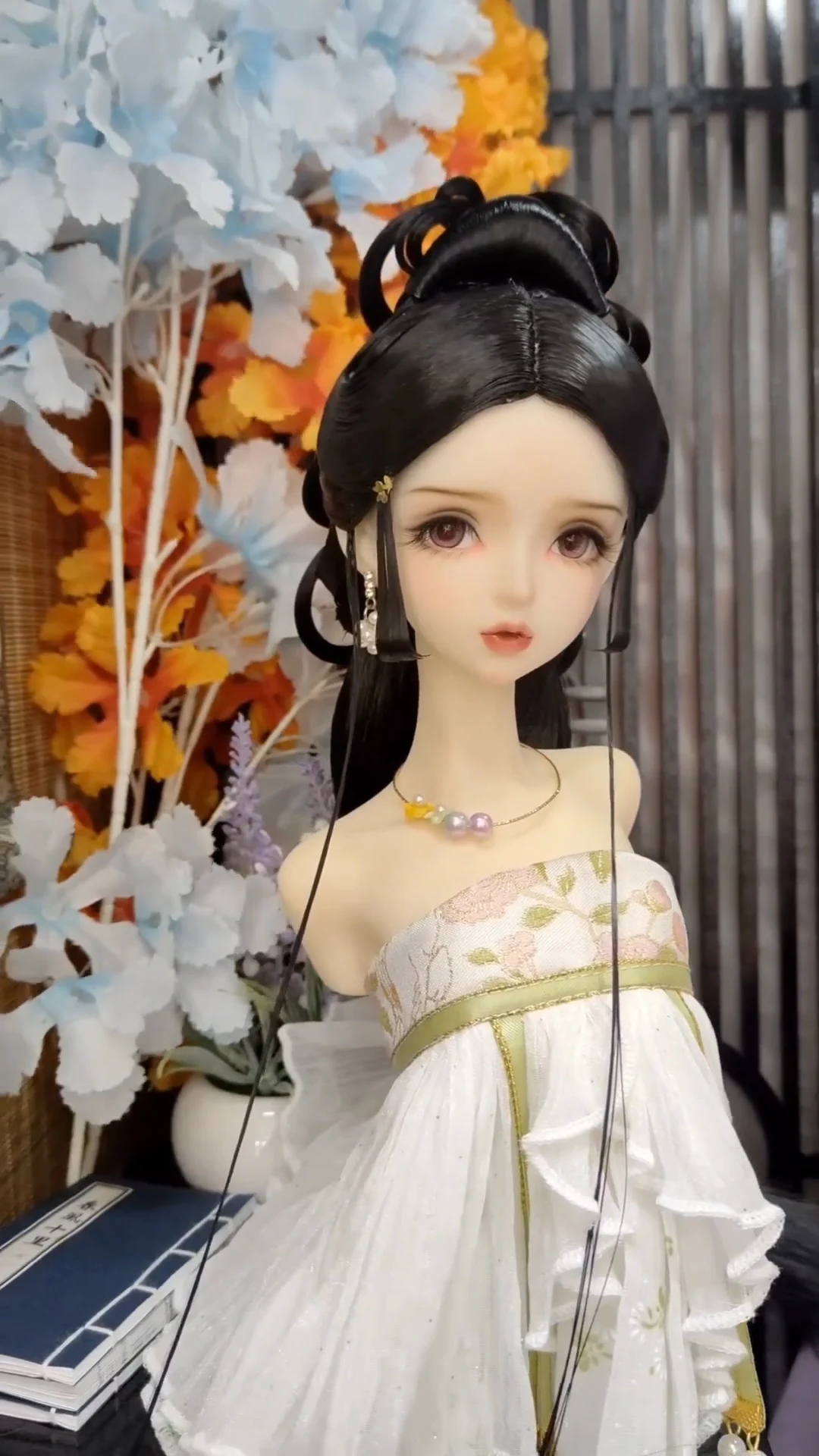 1/4 1/3スケールBJDドールウィッグ 中国古代衣装 漢服 ヴィンテージロングヘア フェアリーウィッグ MSD SD13ガール用 SSDFアクセサリー A2086