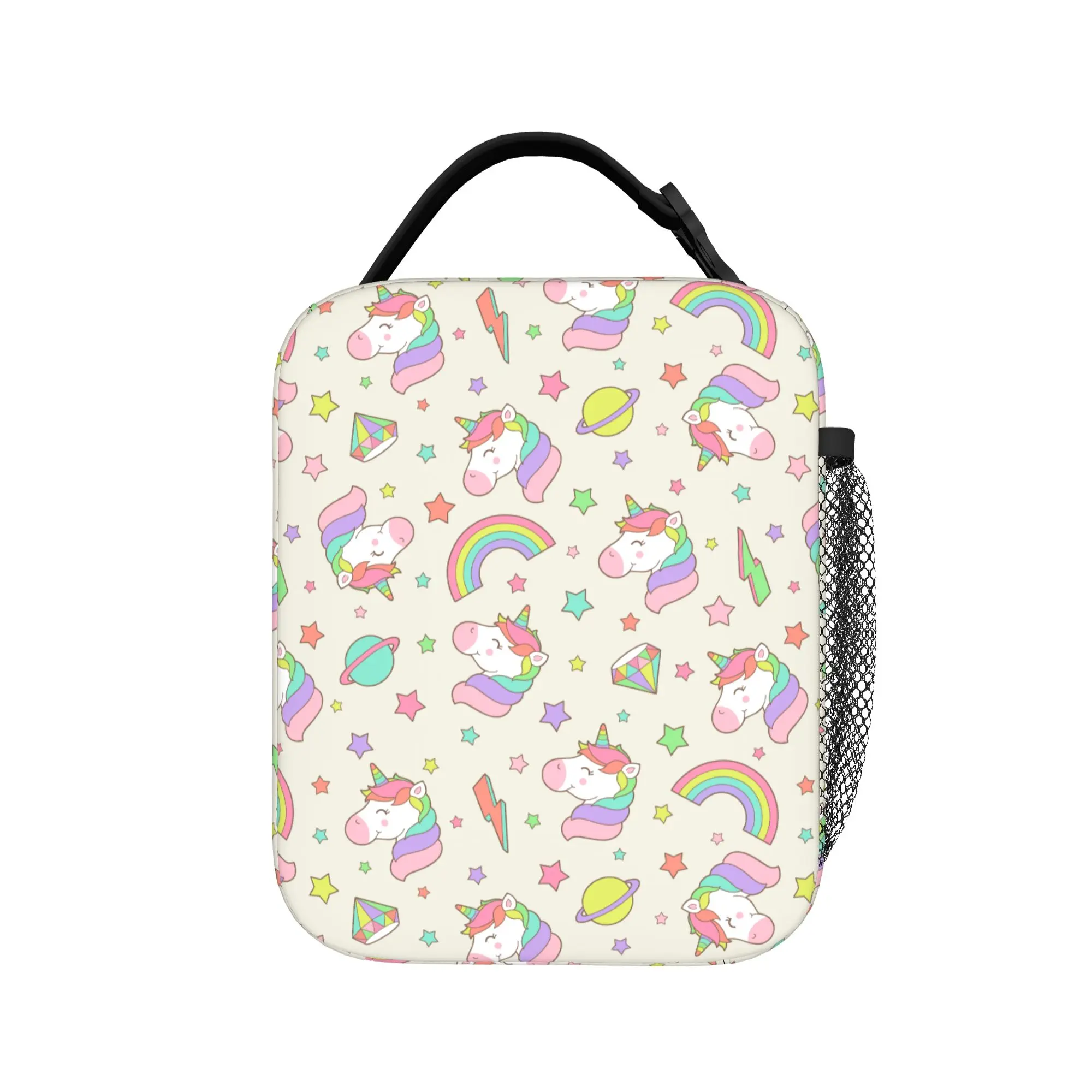 Cartoon Cute Unicorn Thermal Insulated Lunch Bags for Work  Portable Bento Box Thermal Cooler Lunch Boxes