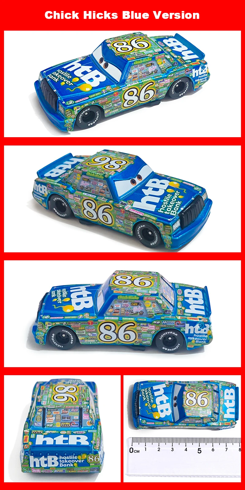 Pixar Cars Strip Weathers Rennspielzeug 1/55 Metall-Druckguss-Modellauto aus Legierungsmaterial Anime-Figuren Sammlerstücke Geburtstagsgeschenke – Detail 34