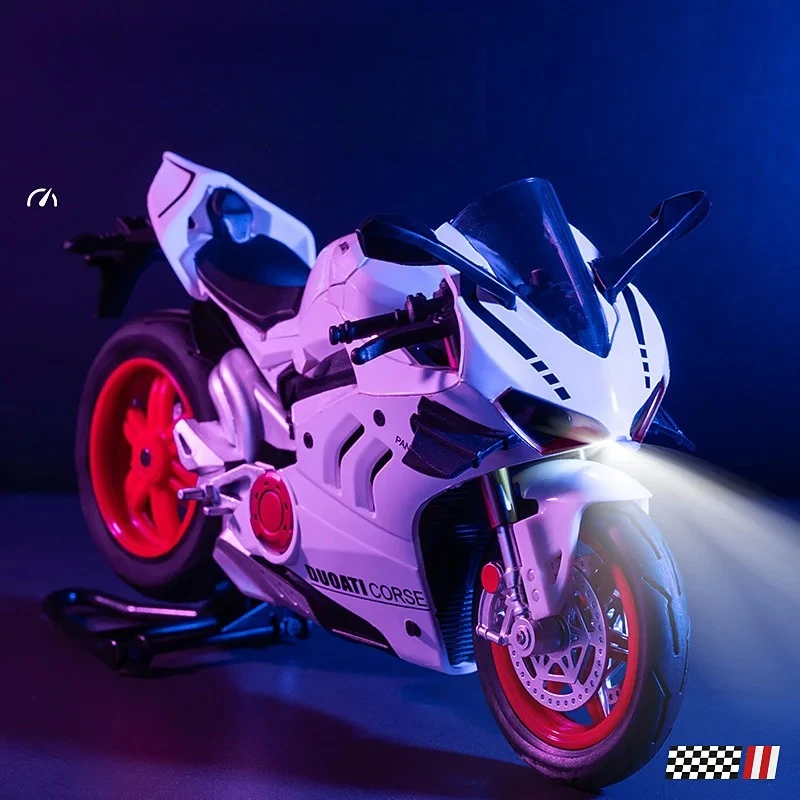 1:10 Panigale V4S Simulazione In Lega Modello di Moto Diecast Auto Giocattoli per I Ragazzi Regalo Di Compleanno Per Bambini Giocattoli Collezione di Auto
