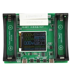 18650 Battery Capacity Type-C Tester Module MAh MWh Digital Display Lithium Battery Measurement Power Detector Tester