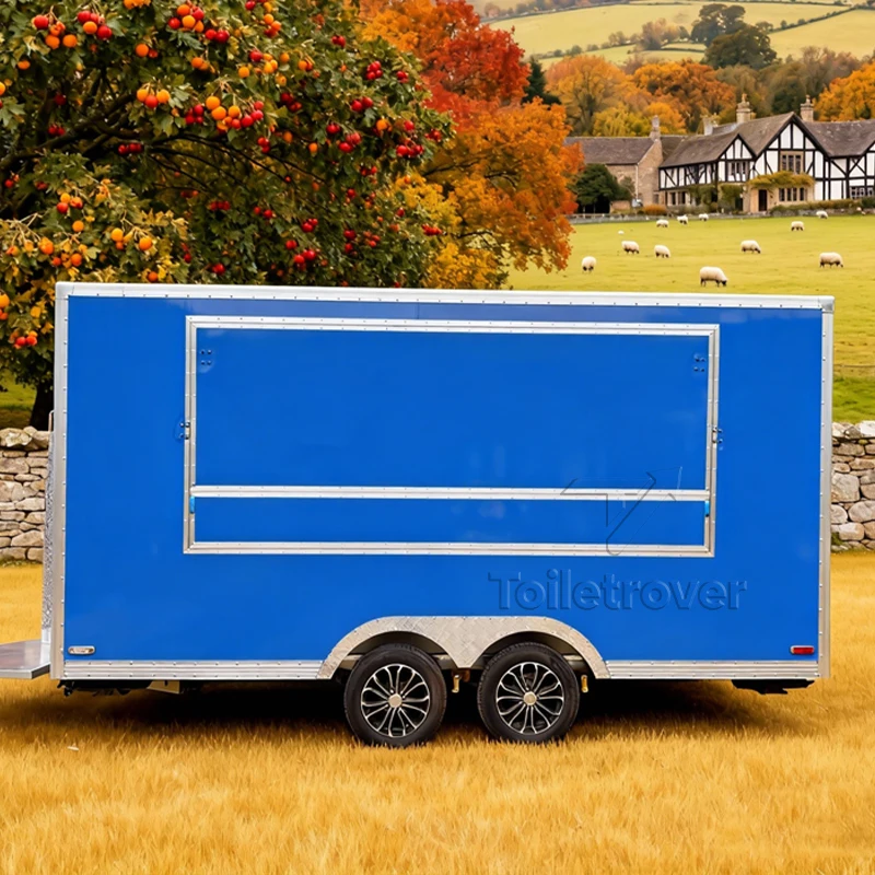 

Mobile Food Cart Trailer Pizza Hot Dog Burger Doner Kebab Fried Chicken Exhaust Fan Food Truck for Sale