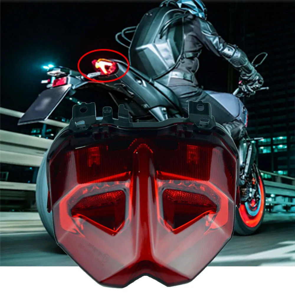 For Yamaha MT09 2021 2022 Rear Taillight Motorcycle Brake Turn Signal Integrated Tail Lights LED Waterproof MT-09 MT 09 FZ09