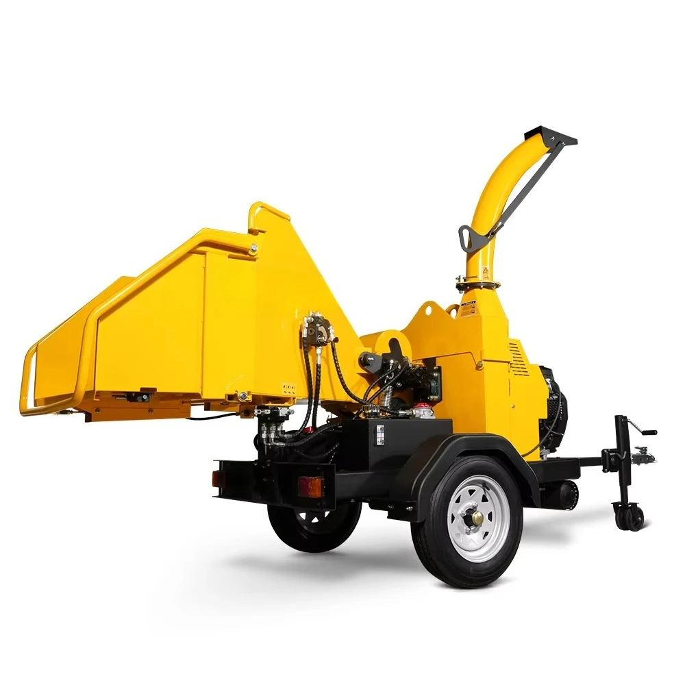 6 Hydraulic Feeding Fuel Engine Powered Wood Chipper