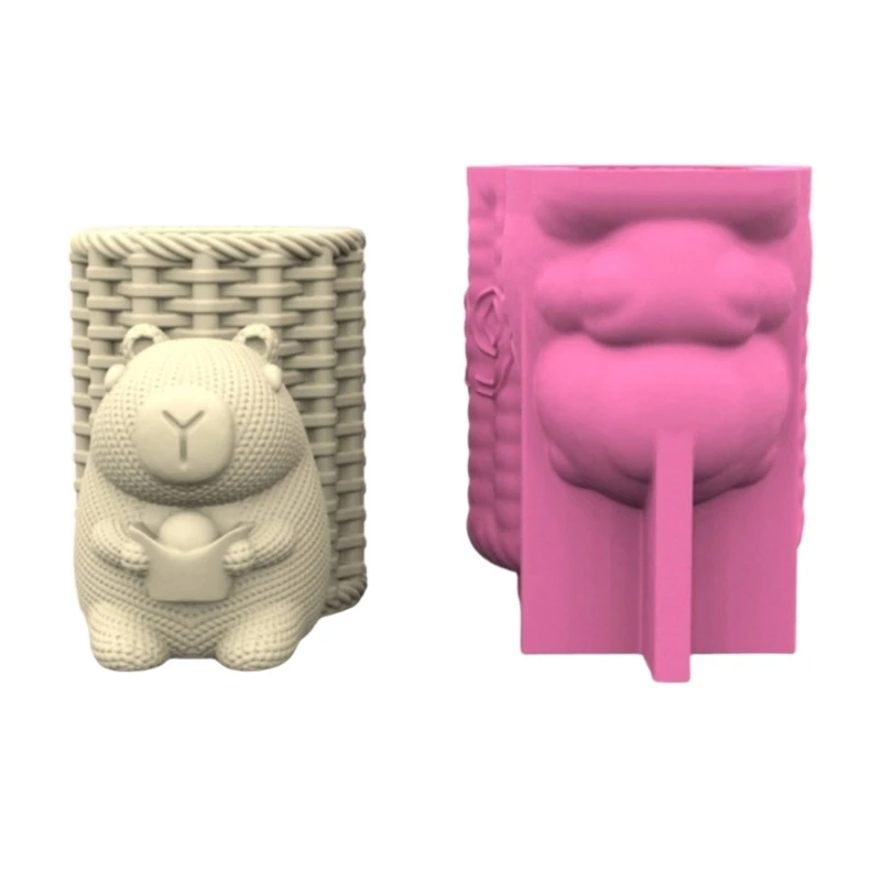 

Silicone Mould Concrete Flower Pots Molds Capybara Suitable for Planter