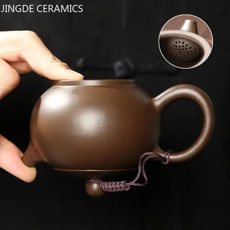 Antique Yixing Purple Clay Teapot Authentic Raw Ore Beauty Pot Household Zisha Tea Infuser Chinese Tea Ceremony Supplies