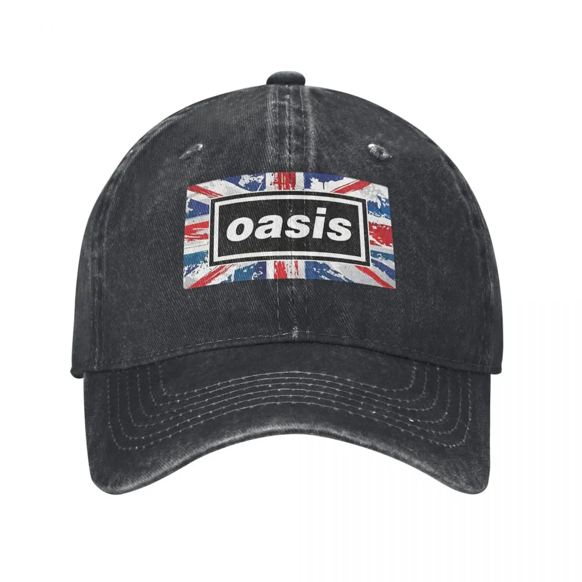 O-Oasis Rock Band Washed Baseball Cap British Music Albums Trendy Trucker Hat  Unisex Men Hunting Camping Design Snapback Cap