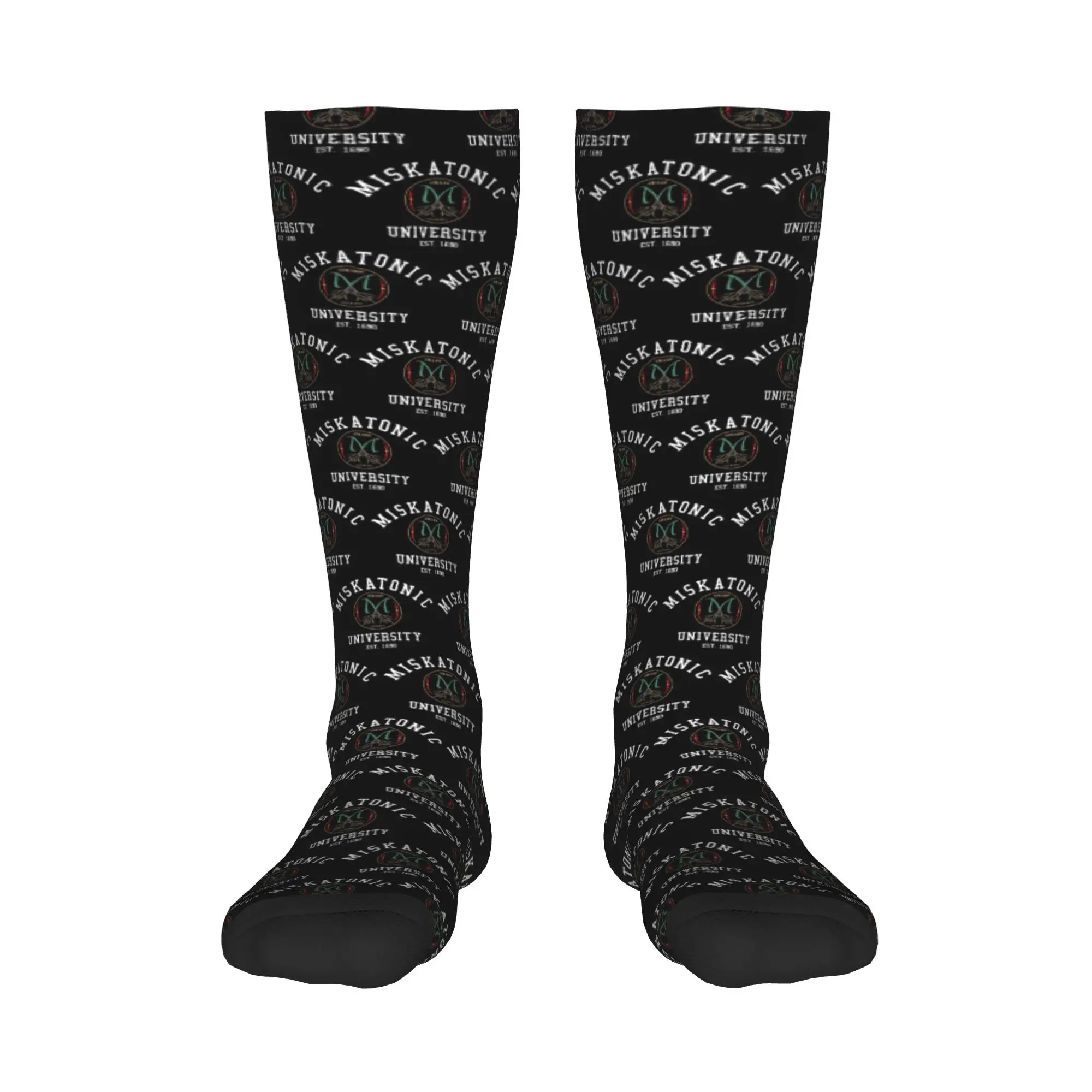 

Crew Stockings Call Of Cthulhu Necronomicon Miskatonic University Cthulu And Lovecraft Socks Harajuku Funny Hip Hop Long Socks