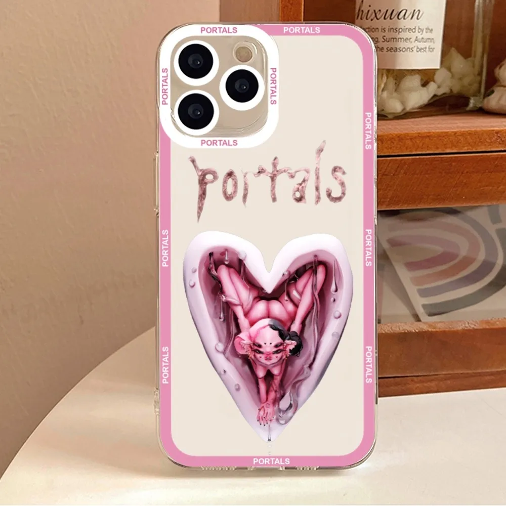 Singer Melanie Martinez Portals Phone Case For iPhone 11 12 Mini 13 14 Pro Max Transparent Shell