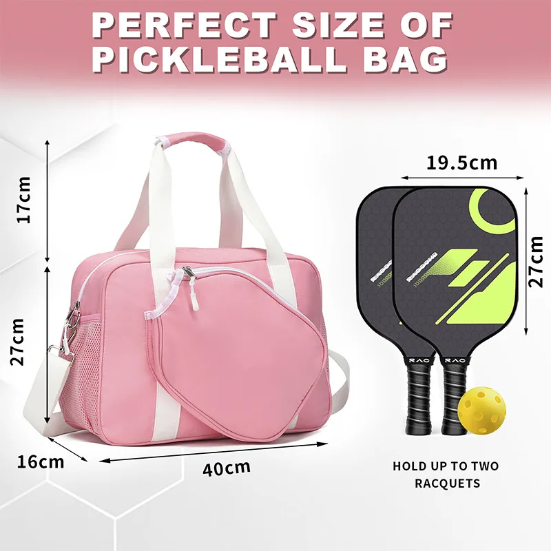 outdoor-sports-badminton-racket-tennis-bag-pickleball-handheld-crossbody-shuttlecock-bag-multi-functional-sports-gear