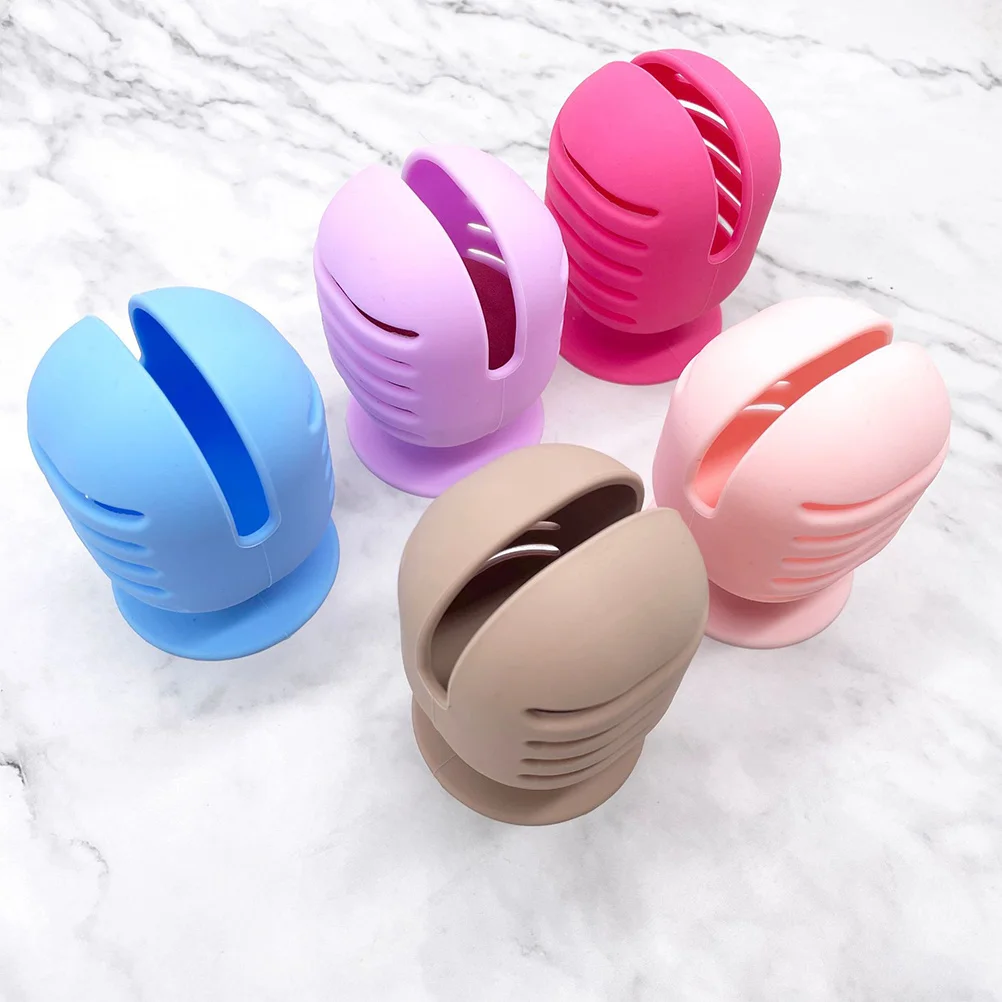 

2Pcs Silicone Sponge Container Practical Storage Case for Foundation Blenders Lovely Style and Durable Use