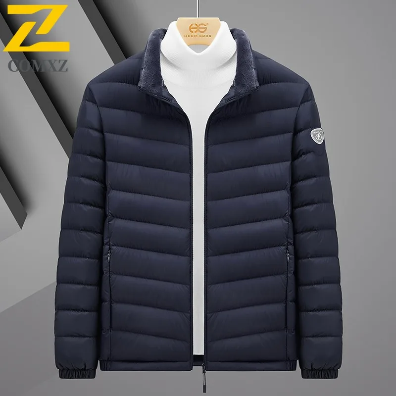 COMXZ Parker Coat 2025 High Quality Warm Lightweight Versatile Skiing Down Jacket Street Stylish Winter Jacket Men's Clothing