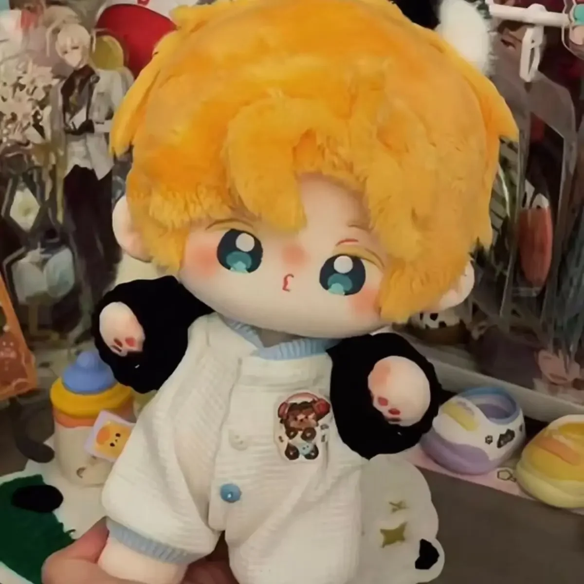 20cmのぬいぐるみ、ロチャコットン人形、ぬいぐるみ、ゲームファンアート、かわいい部屋の装飾、ドレスアップ、大人と子供のためのギフトコレクション