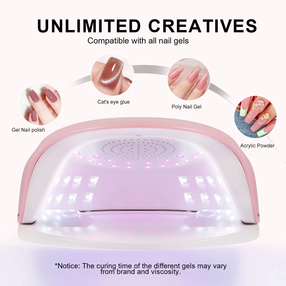 Led Uv Licht Droger Voor Nagels Gel Polish Met 42 Leds 4 Timer Instelling Lcd-Scherm Auto Sensor Professionele Nagel Licht