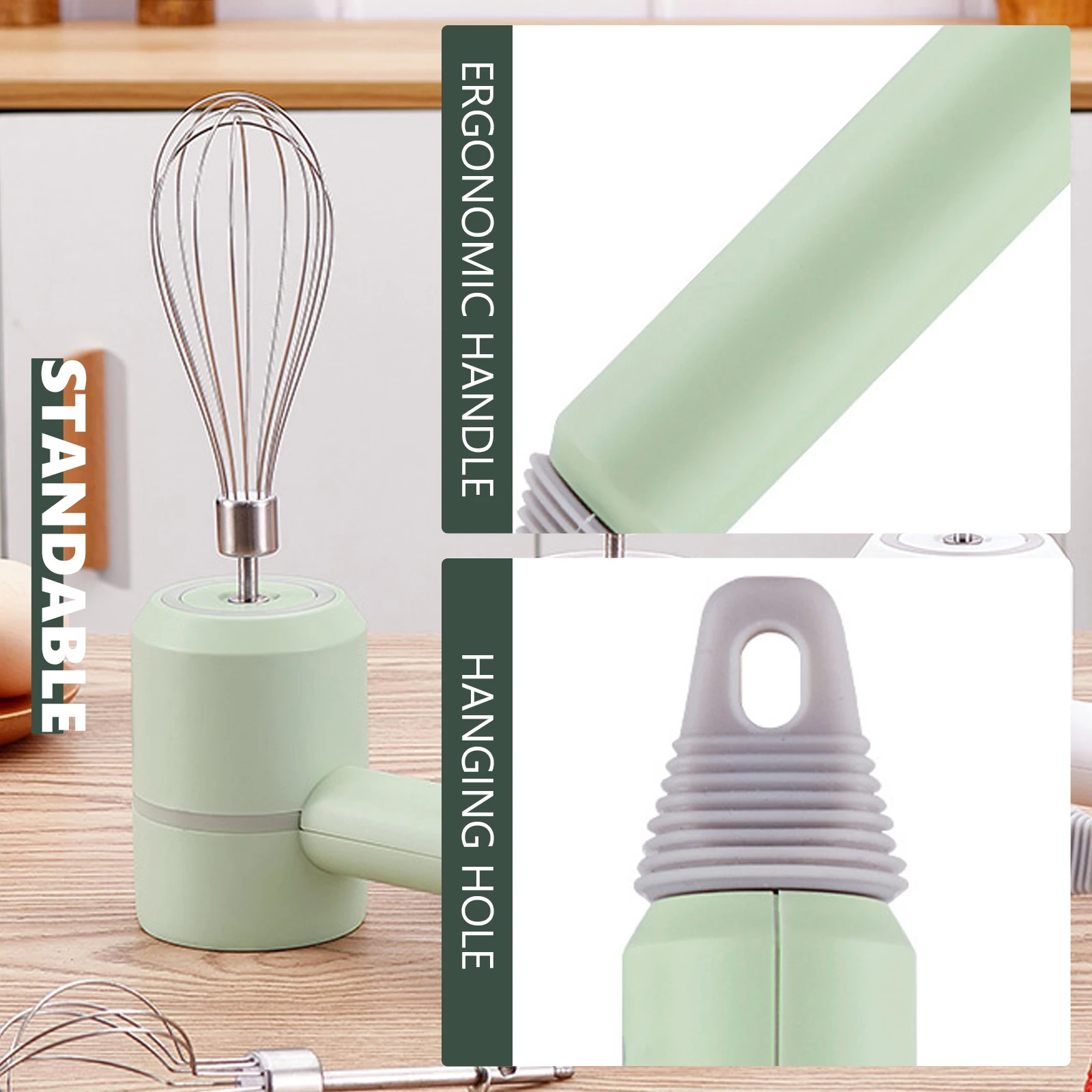 Электрический миксер для пищевых продуктов, миксер для выпечки тортов, машина для измельчения крема с трехскоростной регулировкой для приготовления молочных коктейлей и смузи