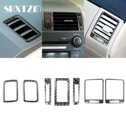 For Toyota Corolla 2006-2012 Car Accessories Carbon Fiber Interior Air Conditioning Vents Frame AC Outlet Cover 3D Sticker