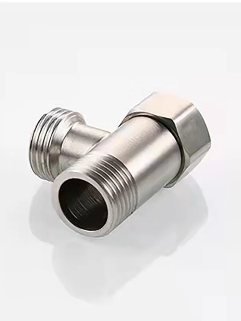 

304 stainless steel articulated tee water separator multi-size conversion inner and outer wire water heater bathroom accessories