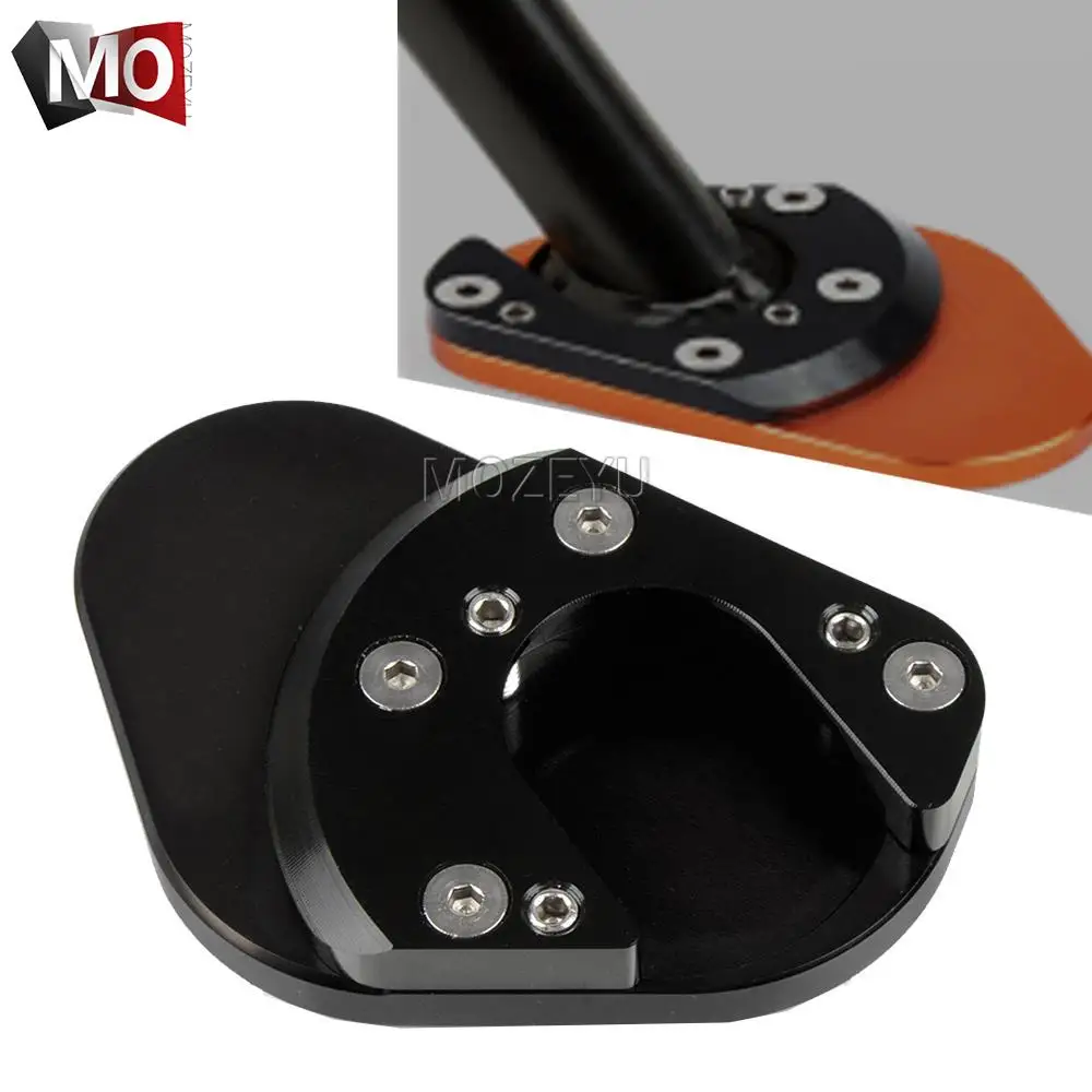 

Motorcycle CNC Sidestand Side Stand Foot Extension Enlarger Plate Pad Part For Husqvarna Svartpilen 401 250 2018 2019 2020 2021