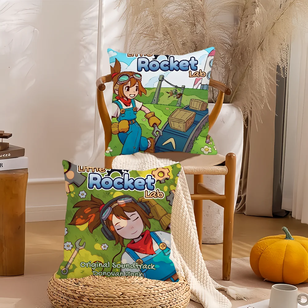 لعبة ليتل روكيت مختبر كيس وسادة ديكور المنزل غطاء الوسادة مناسبة لغرفة النوم أريكة مكتب السيارة