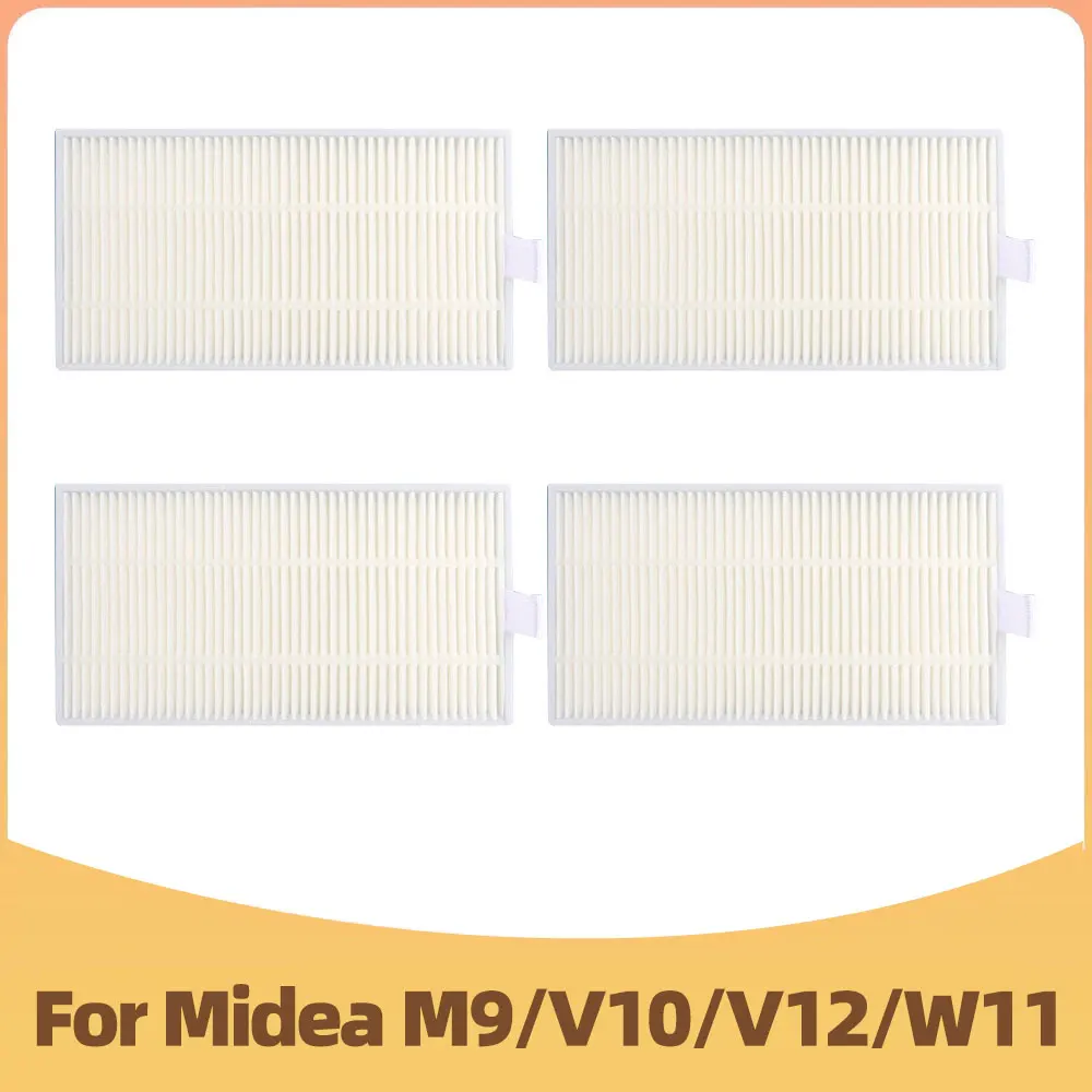 متوافق مع روبوت شفط الغبار Midea M9 / V10 / V12 / W11 ، قطع غيار مرشح HEPA ، ملحقات ، مواد استهلاكية بديلة