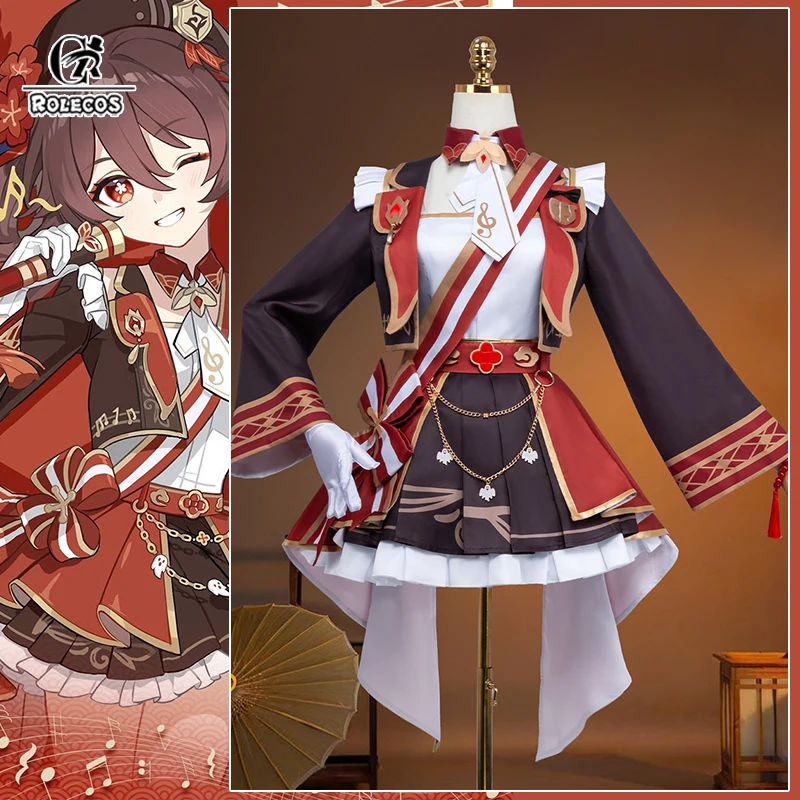 

Костюм для косплея Ху Тао из игры Genshin Impact Fes 2026 от ROLECOS, музыкальный костюм певицы Ху Тао, женское платье на Хэллоуин, наряд для вечеринки и ролевых игр