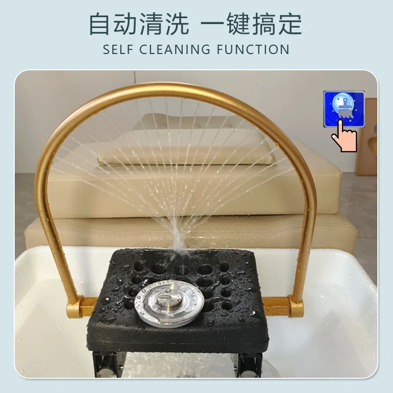 

Hair treatment shampoo bed water circulation fumigation water heater automatic cleaning health care ear picking beauty