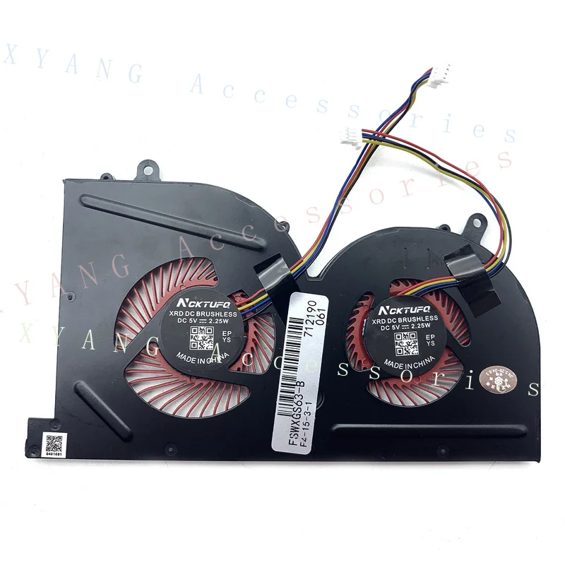 PP+ CPU & GPU Cooling Fan For MSI GS63 GS63VR GS73 GS73VR MS-16K2 BS5005HS-U2F1 U2L1