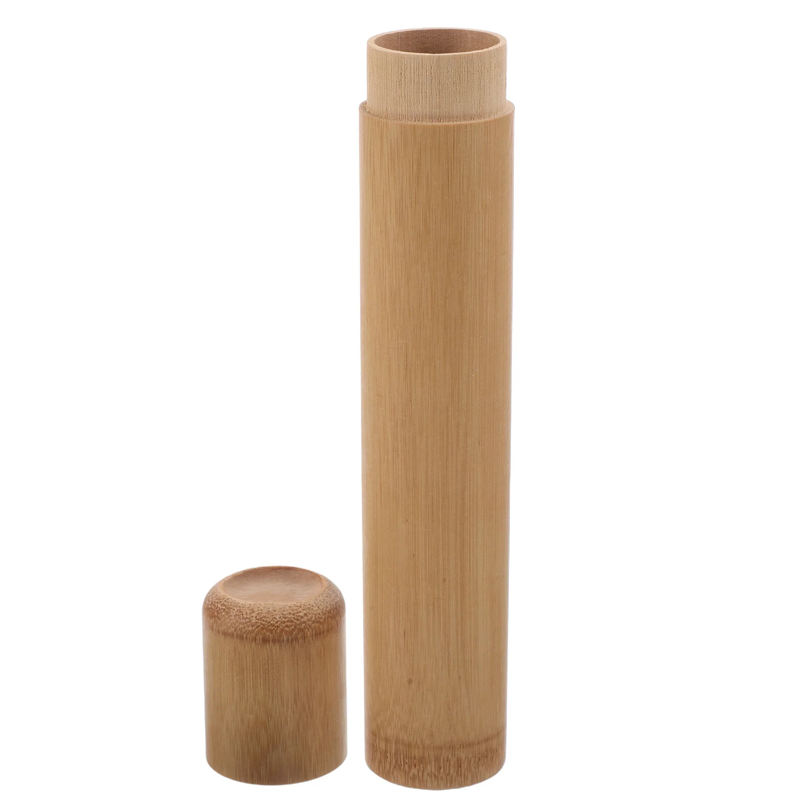 

Bamboo Tube For Travel Sealed Portable Cigar Storage Case Small Tube Organizer Outdoor Business Trip Reusable Cigar Accessory