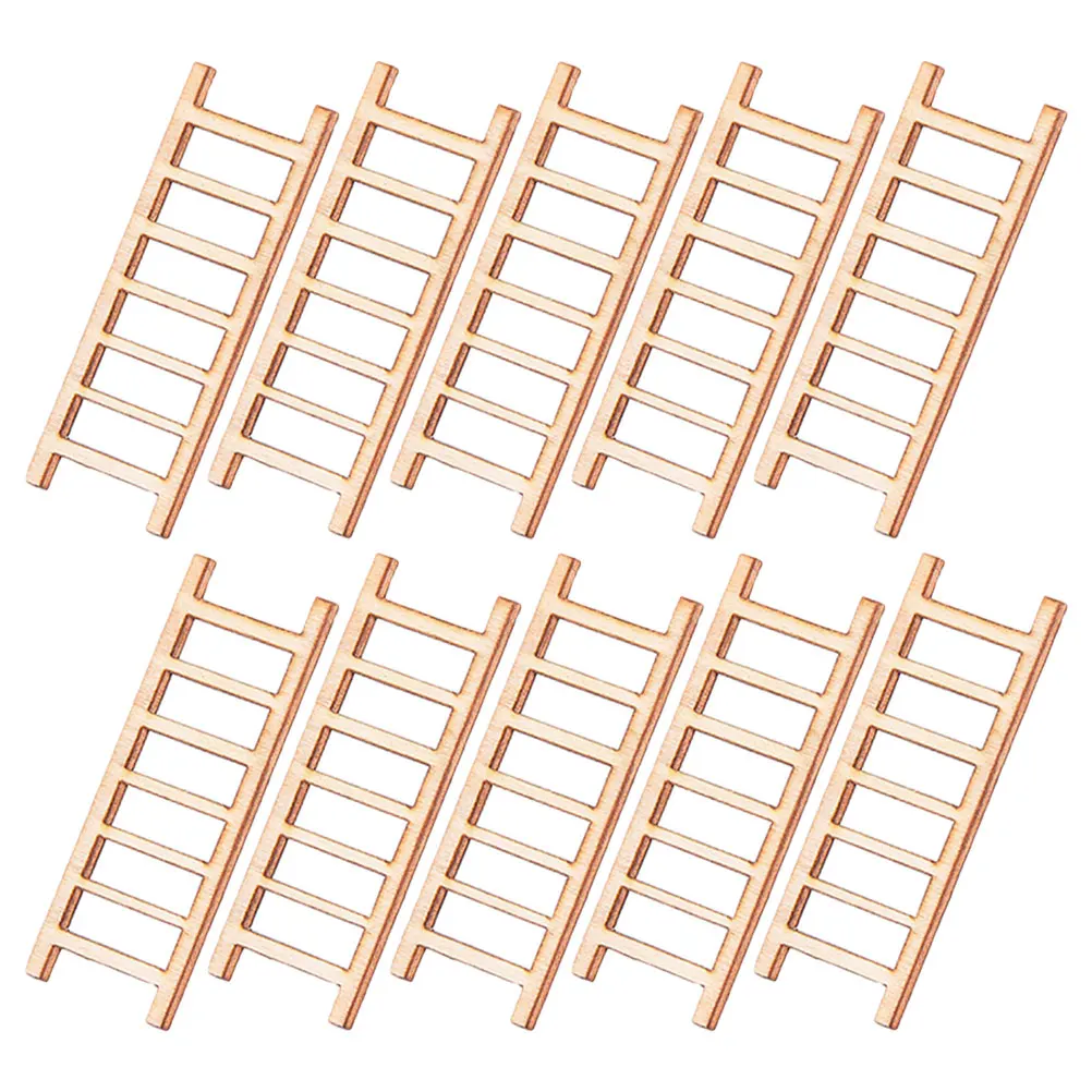 

10 Pcs Accessories Succulent Pot Green Plant Decoration Wooden Layout Props for Mini House